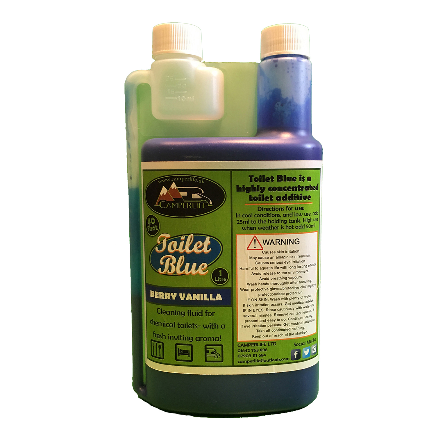 Berry Vanilla - Multi Scented Toilet Blue