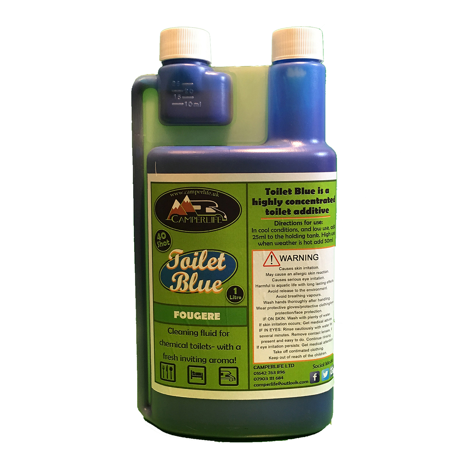 Fougere Green - Multi Scented Toilet Blue