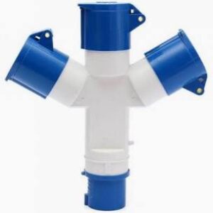 16A 3 Way Adaptor Hook-up Splitter Y Connector