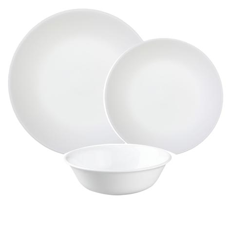 Corelle Winter Frost White 16pc Dinner Set