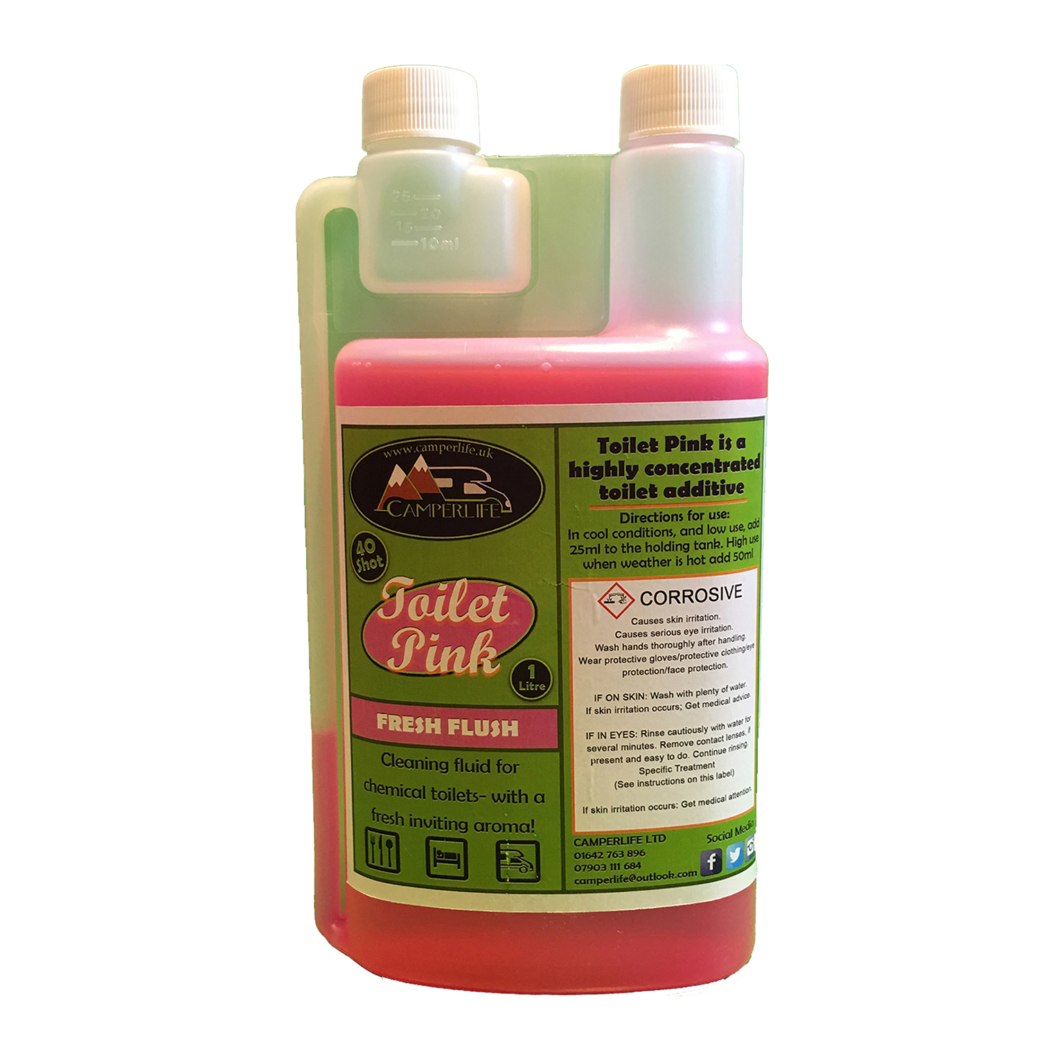 Pink Flush Toilet Treatment