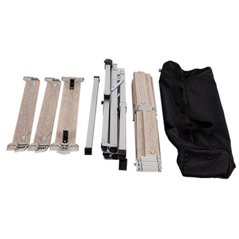 Alternative view of Quest Elite Lomond Slatted Light Wood Table