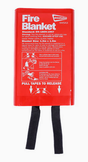 FireShield 1.0m x 1.0m Soft Case Fire Blanket (British Standard)