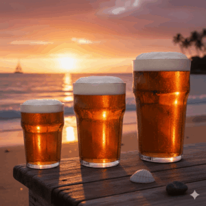 Alternative view of Elite Viking Half Pint with precision laser-etched nucleated base