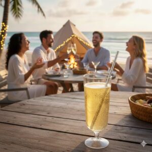 Alternative view of The Stacking Elite: Ultra-Thin 7oz Flute Glass